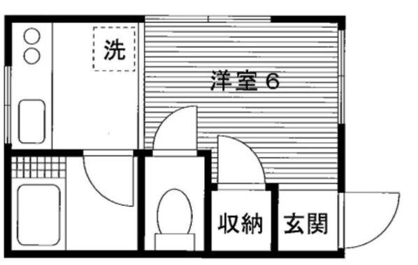 ハイツ赤川の物件間取画像